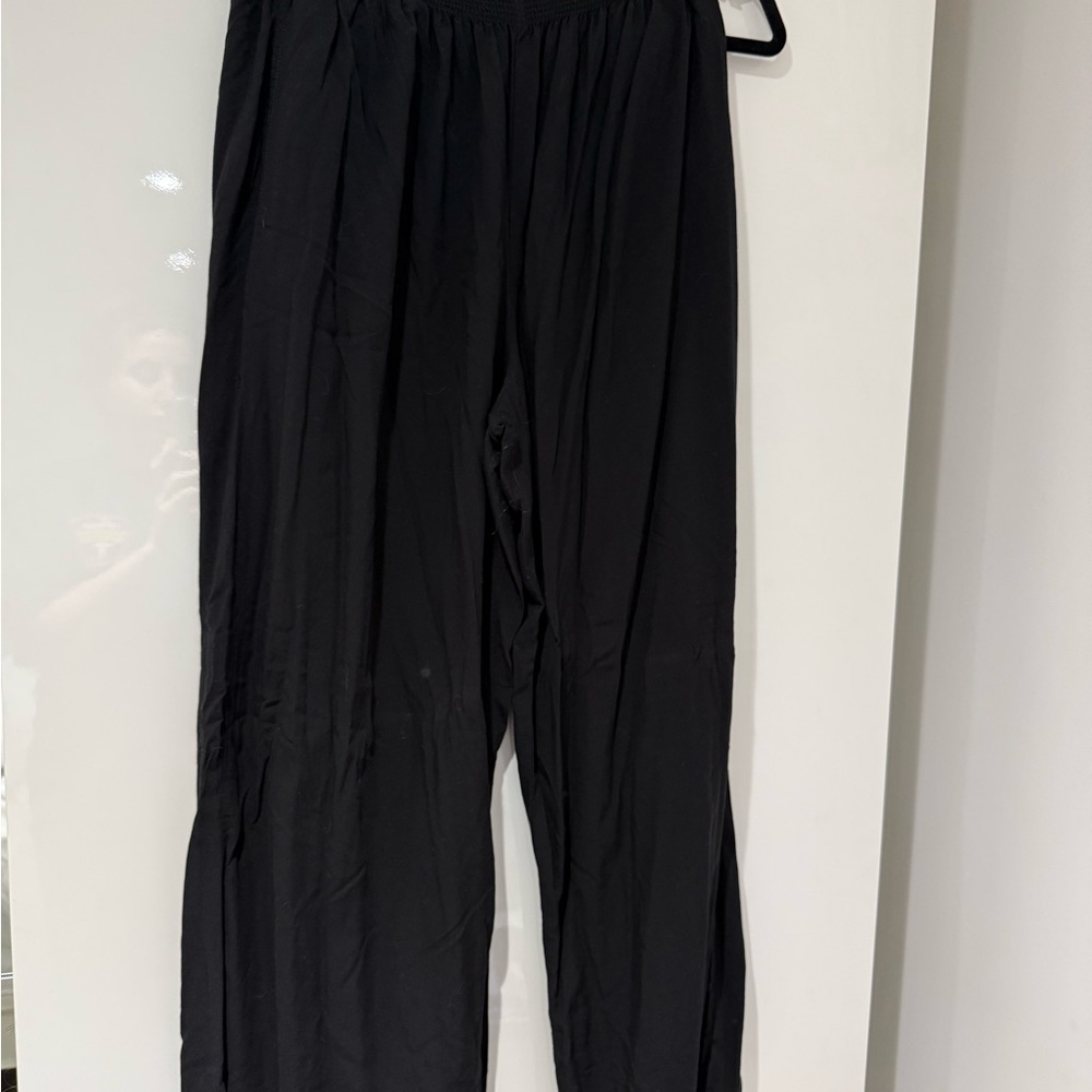 Garage Black Smocked Waist Pants